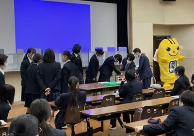 選挙委員の一連の作業を経験させて<br>もらいました